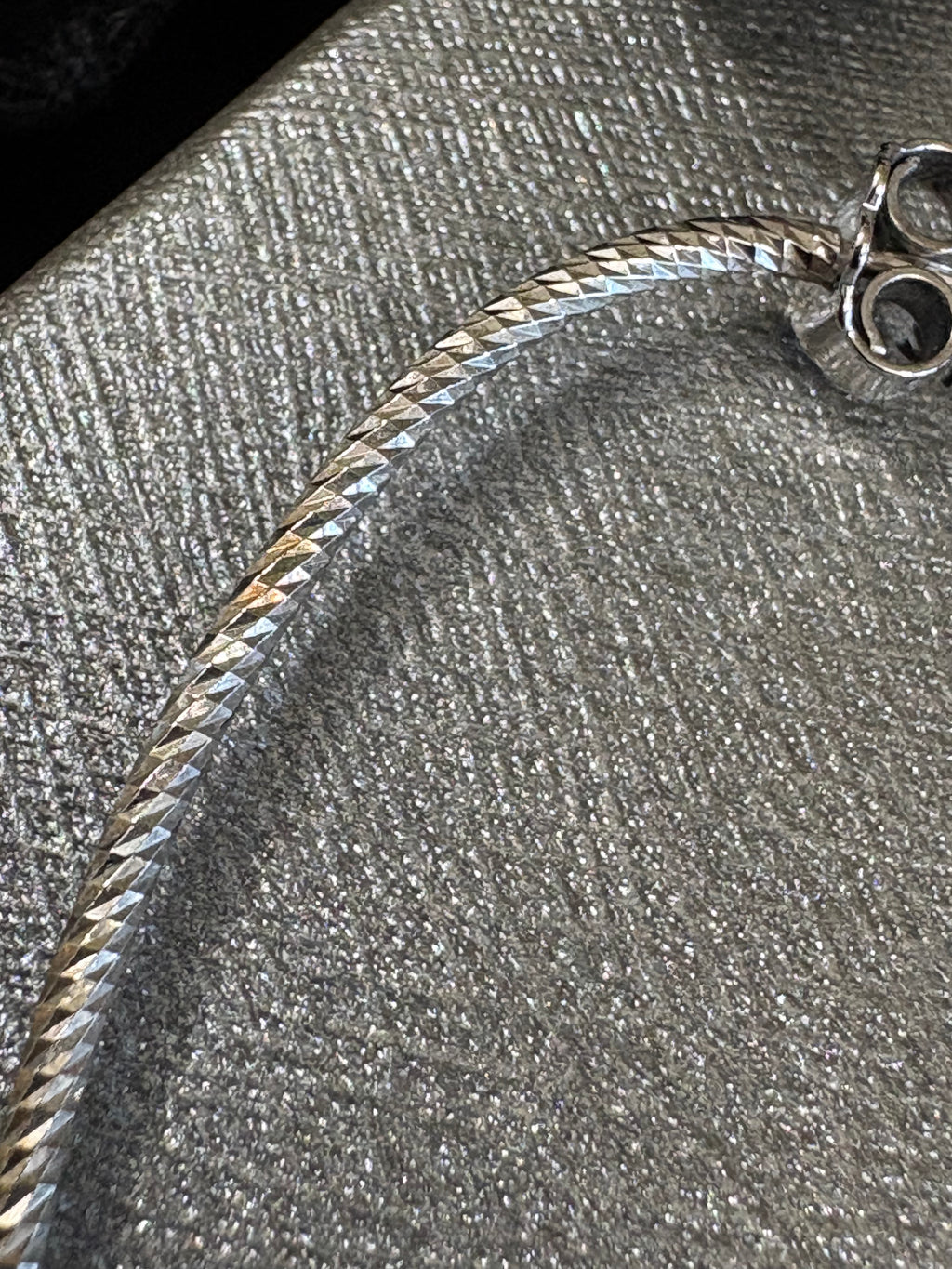 Frédéric Duclos 925 Sterling Silver Textured Hoop Earrings