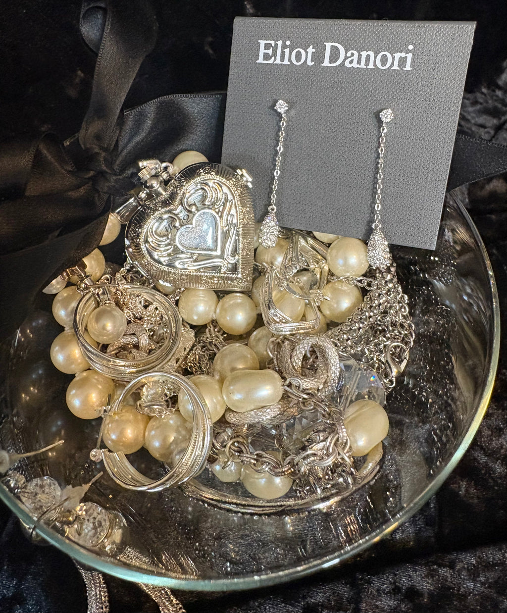 Premium Mini Treasure Jar – Silver, Pearl & Sparkle
