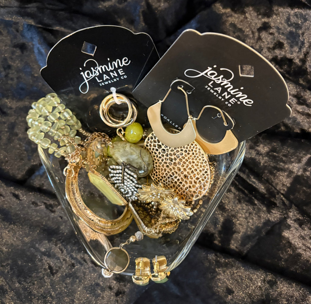 Mini Treasure Jar – Gold & Green