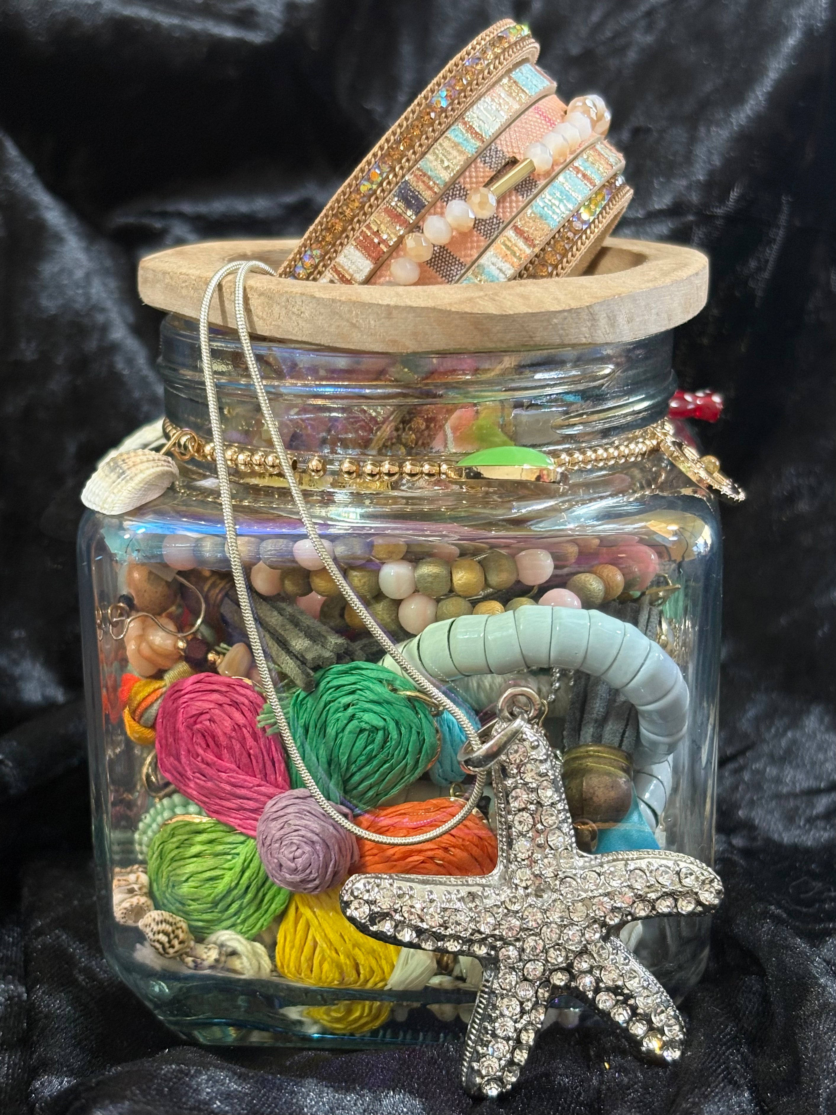 Mini Beach Treasure Jar – Curated Jewelry & Coastal Finds