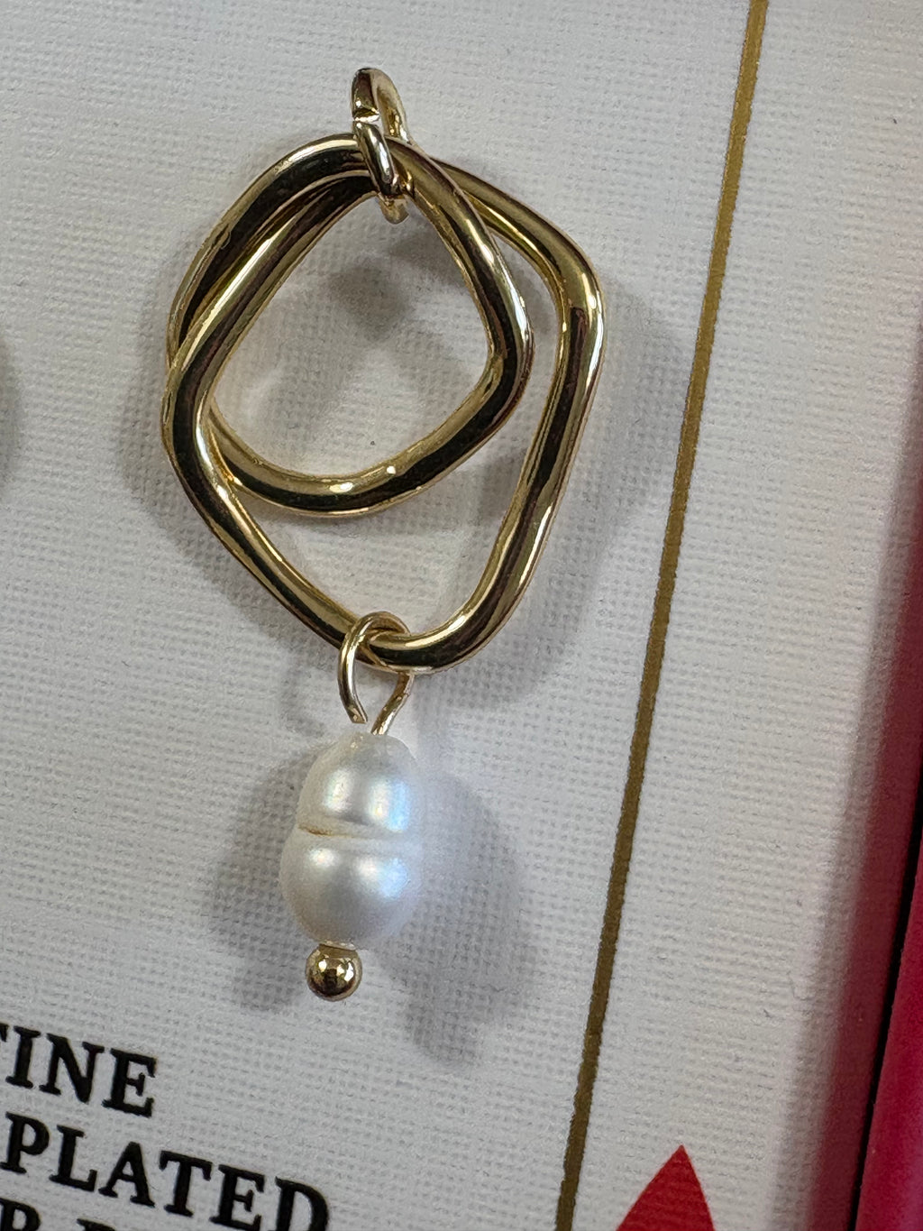 Piper K 14KT Gold-Plated Freshwater Pearl Drop Earrings – New