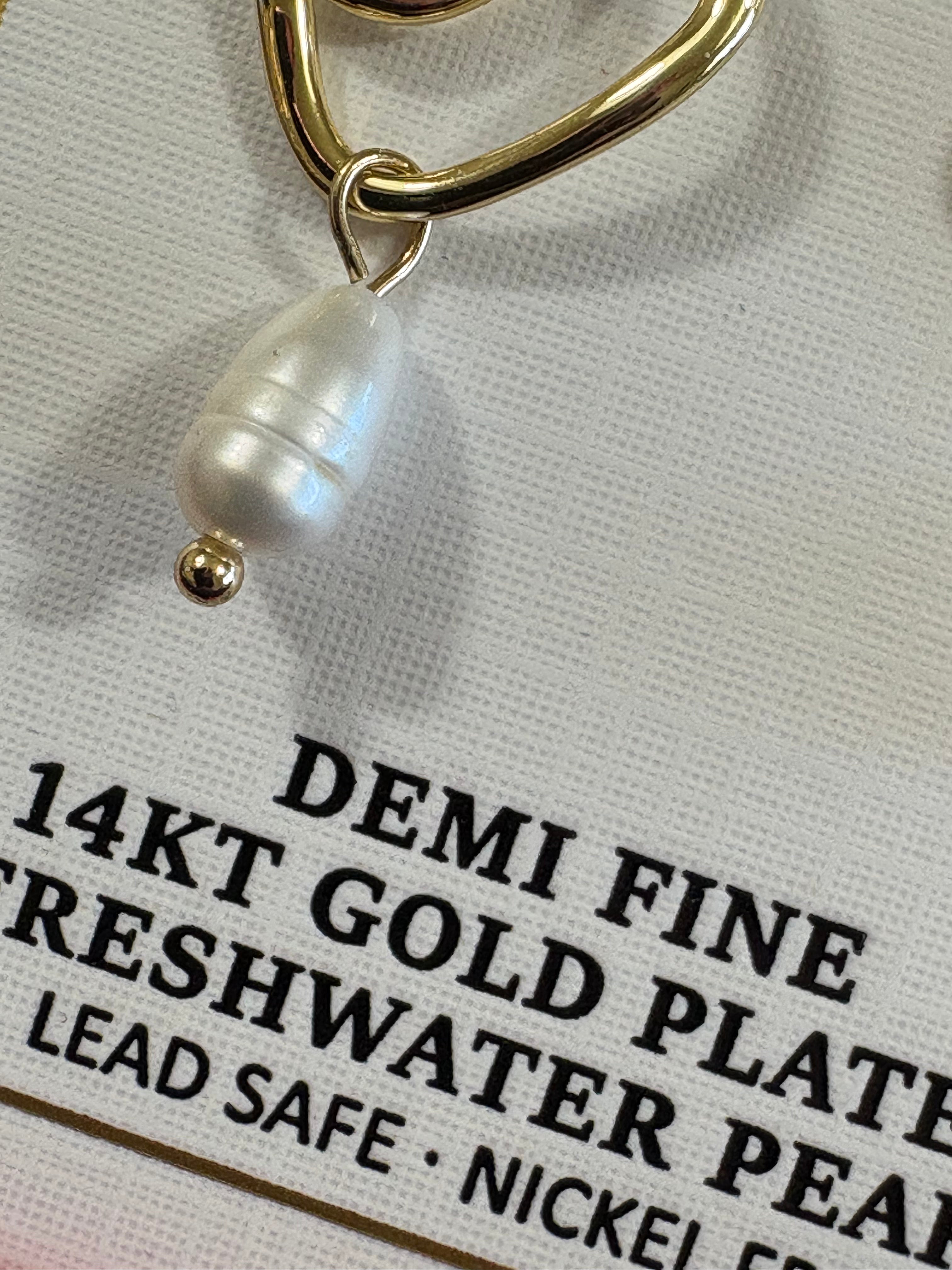 Piper K 14KT Gold-Plated Freshwater Pearl Drop Earrings – New