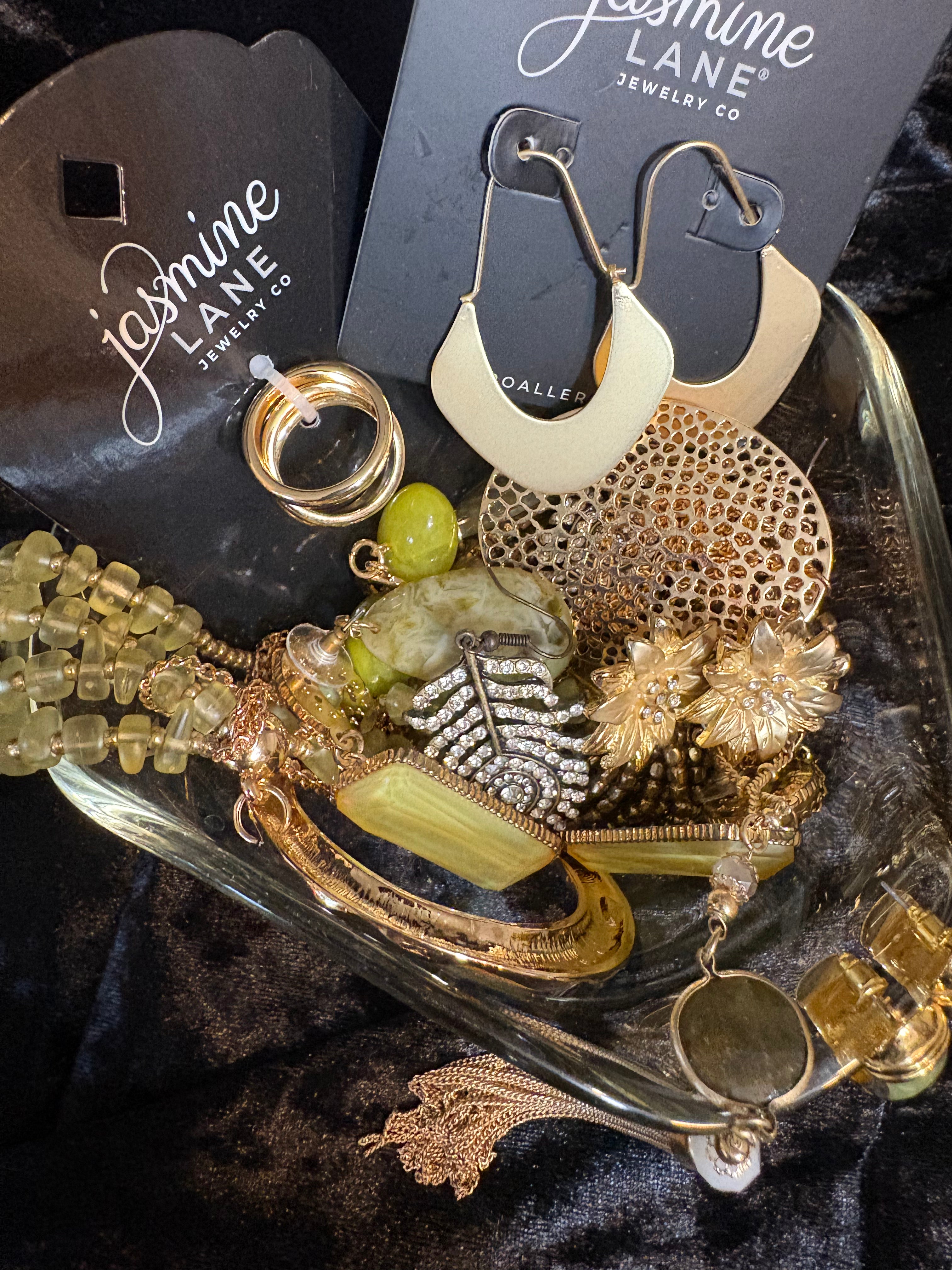 Mini Treasure Jar – Gold & Green