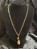 Gold-Tone Mixed Chain Pendant Necklace – 16” + 3” Extender