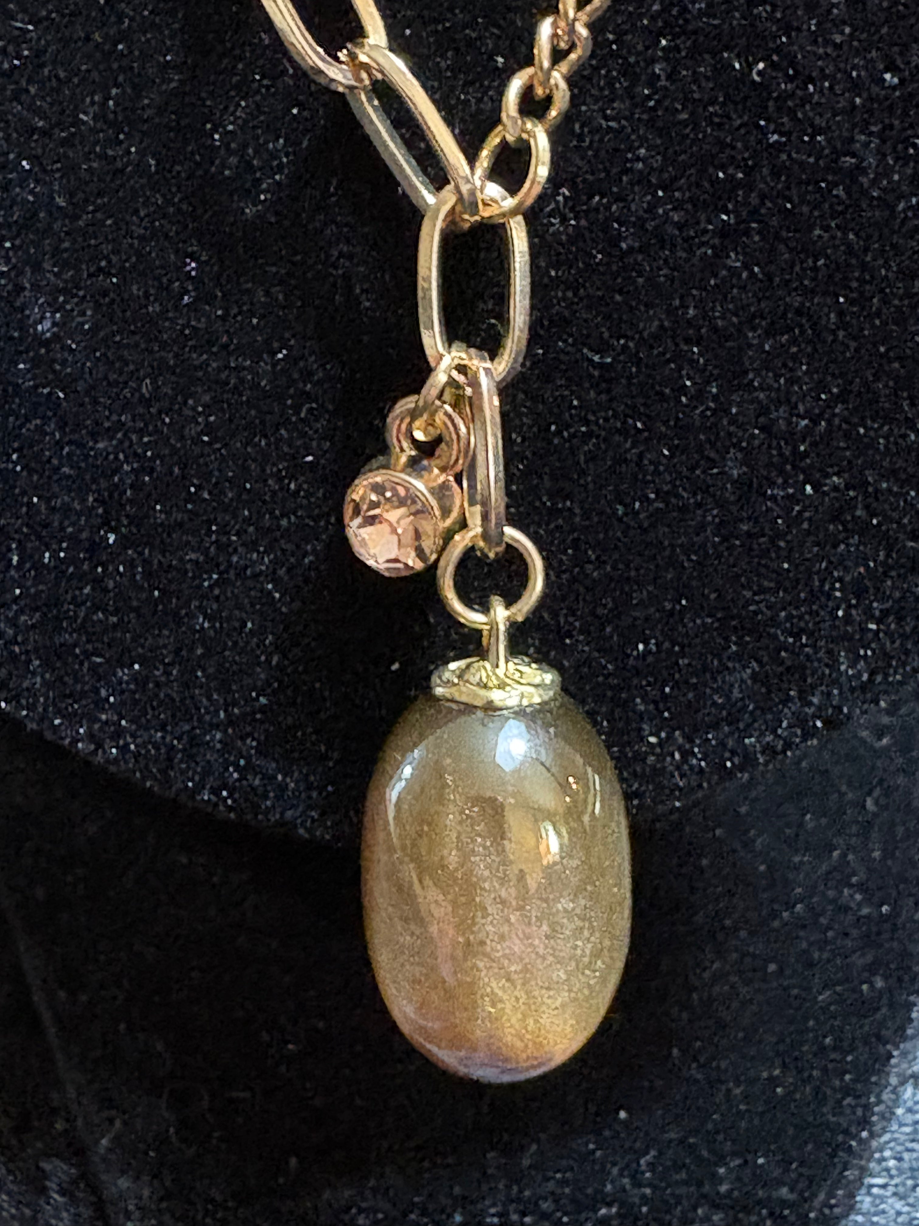 Gold-Tone Mixed Chain Pendant Necklace – 16” + 3” Extender
