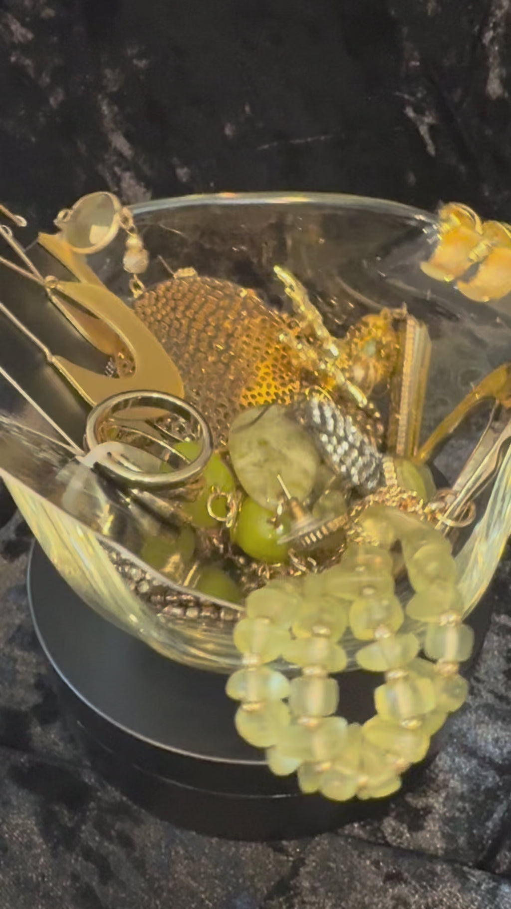Mini Treasure Jar – Gold & Green