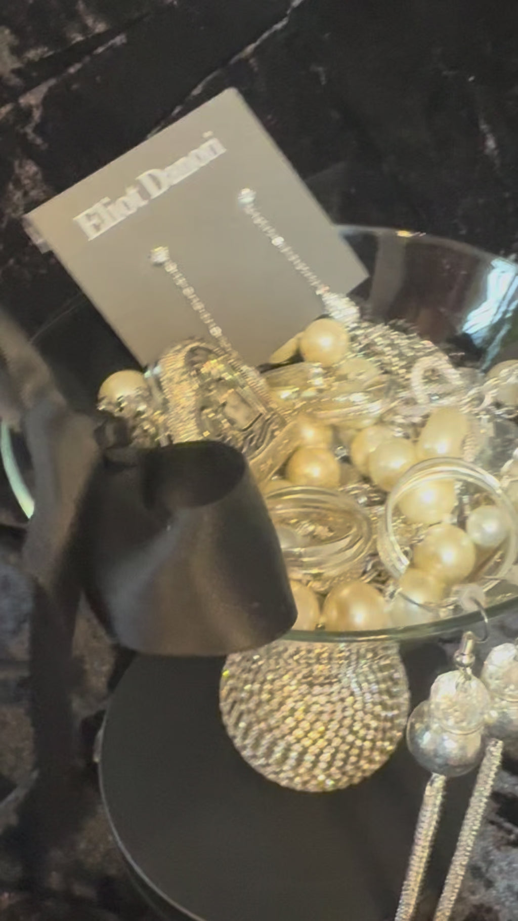 Premium Mini Treasure Jar – Silver, Pearl & Sparkle